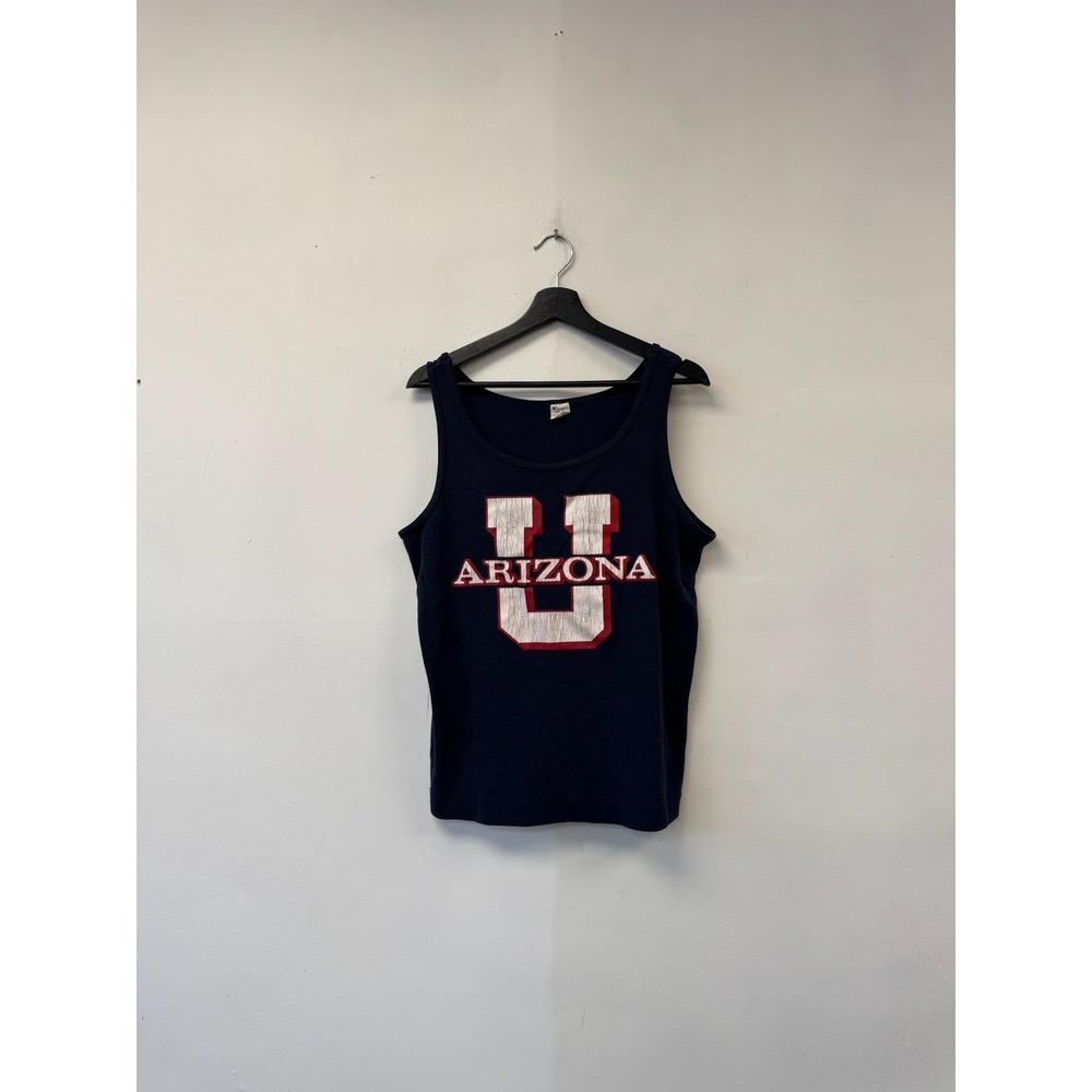 Vintage Arizona Wildcats Shirt Mens Medium Blue NCAA Champion Tank Top‎ 80s